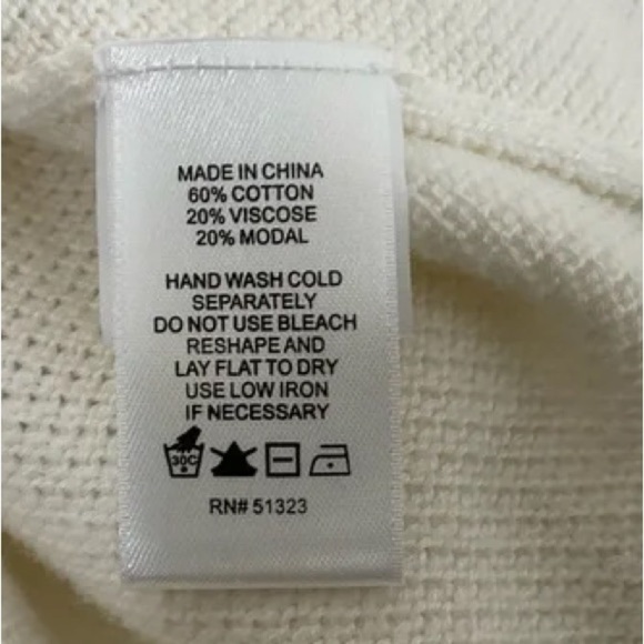 1 State Sweater Top,Unique,Super Cute!Waffle Knit Bell/Ties Sleeve,Size XS - Picture 4 of 11